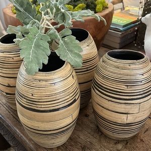 Bamboo vases selling separately 4 total